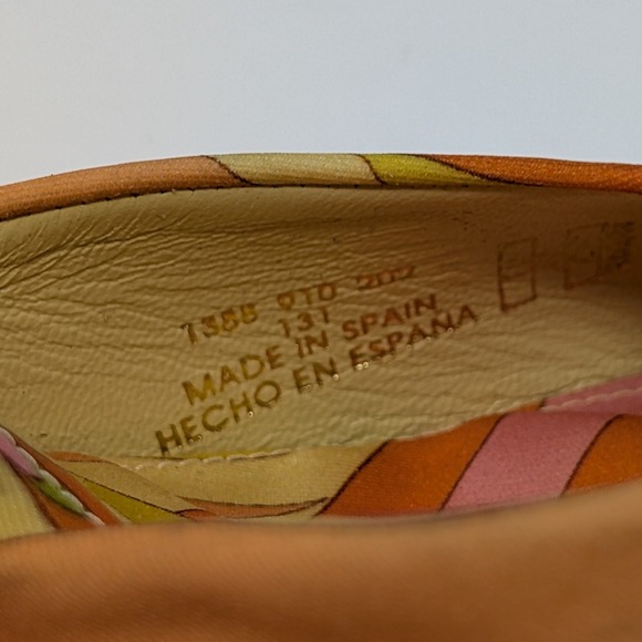 Zara Colorful Printed Square Toe Block Heel Slide Sandals Women's Size 9 Party - Picture 11 of 12